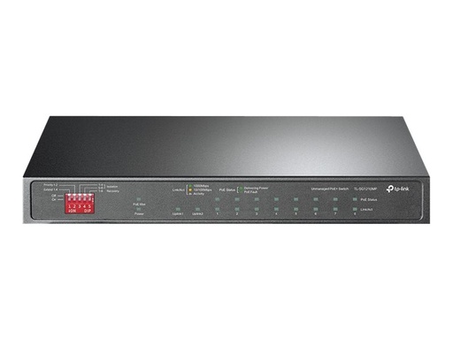 [TL-SG1210MP] TP-LINK TL-SG1210MP V3 - Switch - unmanaged - 8 x 10/100/1000 (PoE+)