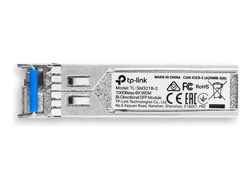 [TL-SM321B-2] TP-LINK TL-SM321B-2 V1 - SFP (Mini-GBIC)-Transceiver-Modul - 1GbE - 1000Base-BX - LC/UPC Einzelmodus - bis zu 2 km - 1310 (TX)