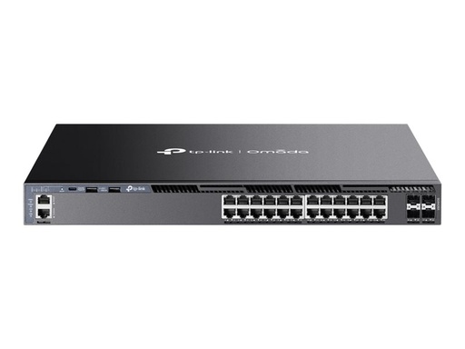 [SG6428X] TP-LINK Omada SG6428X V1 - Switch - L3 - managed - 24 x 10/100/1000 + 4 x 10 GB Ethernet SFP+ (Uplink / Stacking)