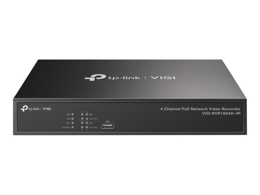 [VIGI NVR1004H-4P] TP-LINK VIGI NVR1004H-4P V1 - NVR - 4 Kanäle