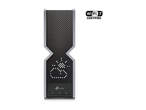 [ARCHER BE800] TP-LINK Archer BE800 - Wi-Fi 7 (802.11be) - Tri-Band (2,4 GHz/5 GHz/6 GHz) - Ethernet/LAN - Schwarz - Edelstahl - Tabletop-Router