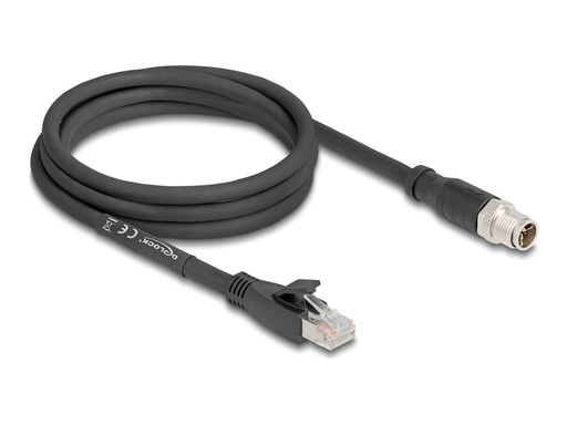[80579] Delock Netzwerkadapterkabel - 8 pin M12-X (W)