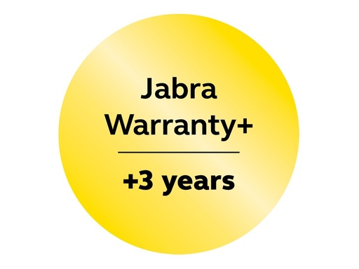 [830X-39893] Jabra Warranty+ - Serviceerweiterung - erweiterte Garantie - 3 Jahre (ab ursprünglichem Kaufdatum des Geräts)