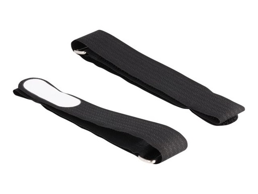 [19619] Delock Kabelbinder - mit Schlaufe und Beschriftungsfeld - 45.7 cm - Schwarz (Packung mit 5)