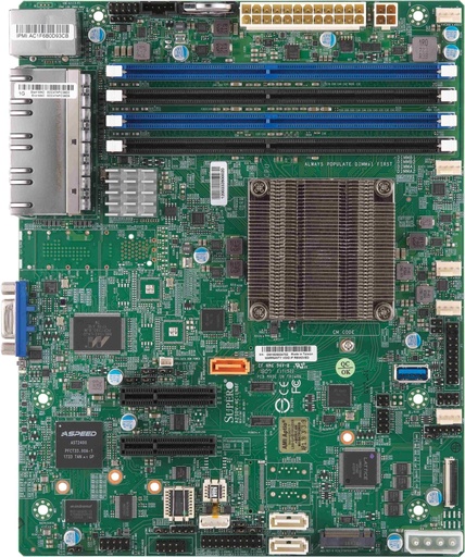 [MBD-A2SDV-8C-LN8F-B] Supermicro Motherboard A2SDV-8C-LN8F - Mainboard - ATX