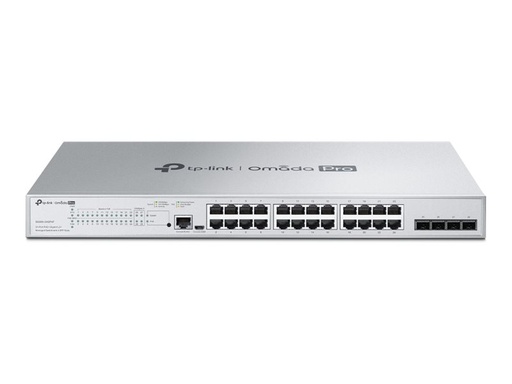 [S5500-24GP4F] TP-LINK Omada Pro S5500-24GP4F V1.6 - Switch - L2+ - managed - 24 x 10/100/1000 + 4 x 1000Base-X SFP - an Rack montierbar - PoE+ (250 W)