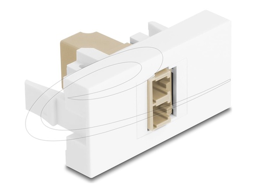 [90840] Delock Easy 45 - Einrastmodul - LC Duplex