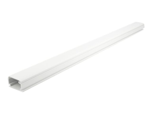 [20722] Delock Kabelkanal mit Abdeckung - 1 m - weiß