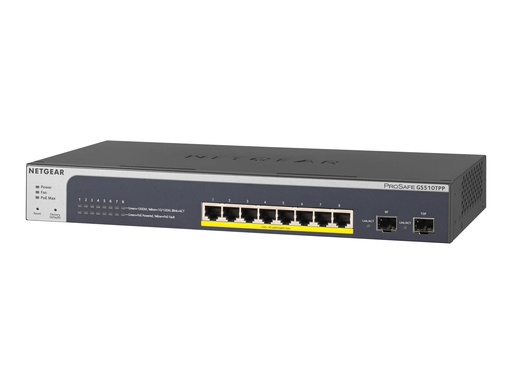 [GS510TPP-100EUS] Netgear Smart GS510TPP - Switch - L3 Lite - Smart - 8 x 10/100/1000 (PoE+)