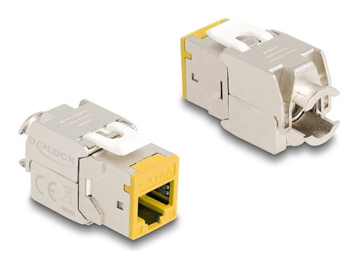 [88111] Delock Modulare Eingabe - werkzeugfrei - CAT 6a - RJ-45, LSA - Gelb (Packung mit 10)