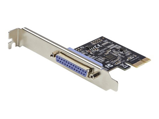 [PEX1P2] StarTech.com Startech 1 Port PCIe-Erweiterungskarte - PCI-Express zu Parallele Schnittstellenkarte - Desktop-Erweiterungs-LPT-Controller für Drucker, Scanner & Plotter - SPP/ECP - Standard/Low Profile (PEX1P2)