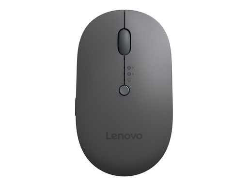 [4Y51R29290] Lenovo Multi-Device - X9 Edition - Maus - rechts- und linkshändig - optisch - 4 Tasten - kabellos - 2.4 GHz, Bluetooth 5.0 - USB-C Wireless-Empfänger - Donnergrau (oben)