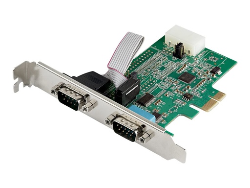[PEX2S953] StarTech.com Startech 2 Port Serielle PCI Express RS232 Adapter Karte - Serielle PCIe RS232 Kontroller Karte - PCIe zu Dual Serielle DB9 - 16950 UART - Erweiterungskarte - Windows & Linux (PEX2S953)