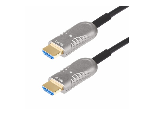 [8K-A-100F-HDMI-CABLE] StarTech.com Startech 30,4m Aktives Optisches HDMI Kabel(AOC), CMP, 8K HDMI 2.1 - Ultra High Speed - HDMI-Kabel - HDMI männlich zu HDMI männlich - 30.4 m - Hybrid Kupfer/Kohlefaser - Schwarz - Active Optical Cable (AOC)