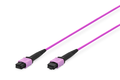 [DK-2566-01/4] DIGITUS Glasfaser-Patchkabel, MPO, Buchse, OM4, Methode A, 1m