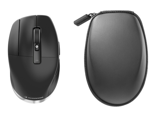 [3DX-700117] 3Dconnexion CadMouse Pro Wireless Left - Maus - ergonomisch - Für Linkshänder - 7 Tasten - kabellos - Bluetooth, 2.4 GHz, USB-C - kabelloser Empfänger (USB)