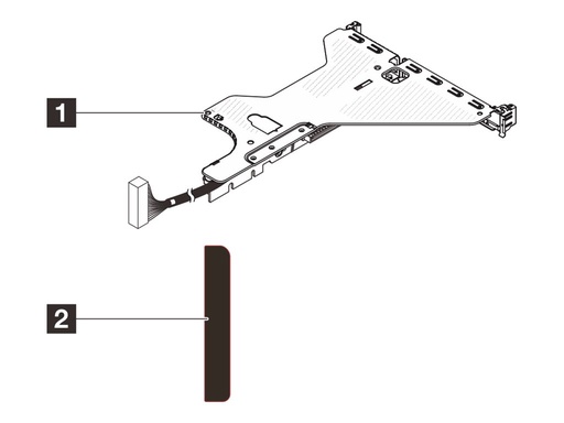 [4XH7A96826] Lenovo Server-Riser-Kit