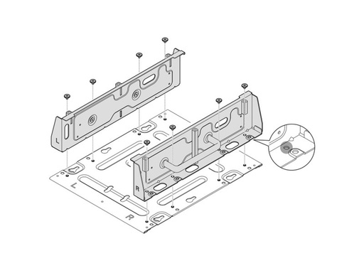 [4XF7A86295] Lenovo Server-Montagehalterung (horizontal / vertikal)