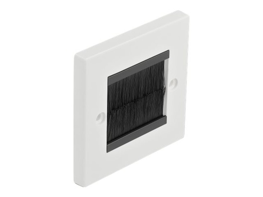 [66491] Delock Cable Management Cover 86 x 86 mm with black Brush Strips