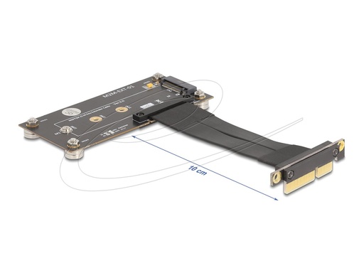 [81502] Delock Schnittstellenadapter - 90° angled, with cable 10 cm