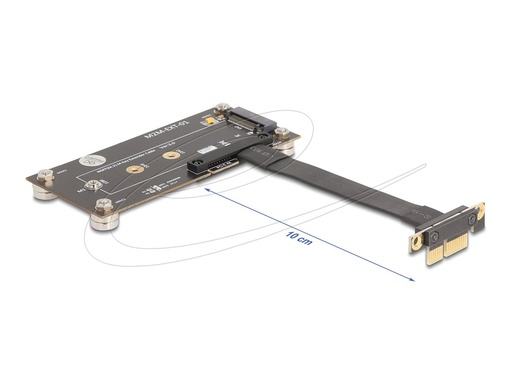 [81503] Delock Schnittstellenadapter - 90° angled, with cable 10 cm