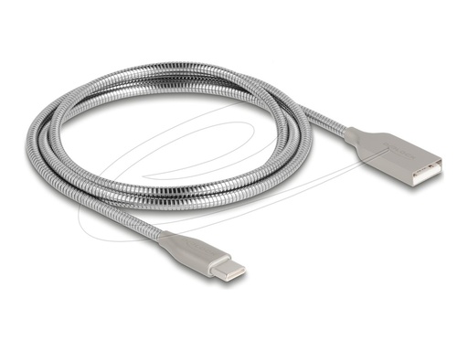 [81258] Delock USB-Kabel - USB (M) zu USB-C (M) - USB 2.0 - 20 V - 3 A - 1 m - USB Power Delivery (60W)