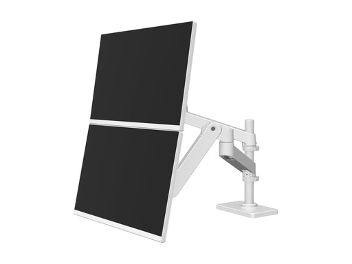 [45-690-290] Ergotron LX Pro - Befestigungskit (Doppelarm) - für 2 LCD-Displays - Aluminium - weiß - Bildschirmgröße: bis zu 61 cm (bis zu 24 Zoll)