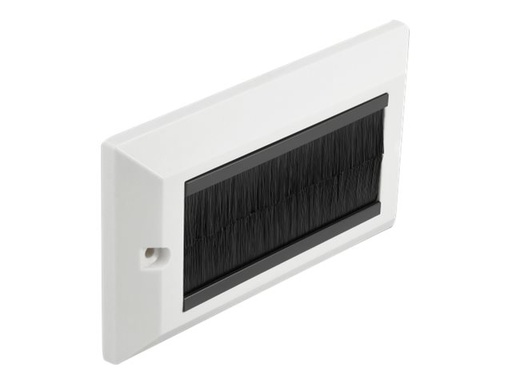 [66492] Delock Cable Management Cover 146 x 86 mm with black Brush Strips