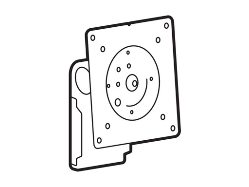 [98-738-629] Ergotron LX Pro - Montagekomponente (Pivot) - für Flachbildschirm - Dual Direct - weiß - Bildschirmgröße: 68.6 cm (27")