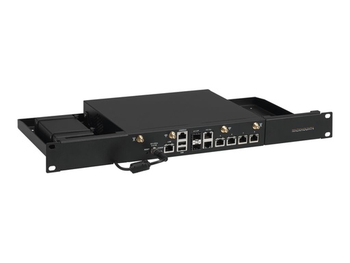 [RM-LN-T1] Rackmount.IT RM-LN-T1 - Montagesatz für Netzwerkgeräte - Rack montierbar - Jet Black - 1U - 48.3 cm (19")