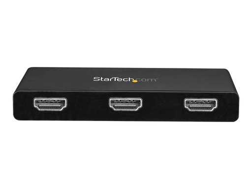 [MSTCDP123HD] StarTech.com Startech USB C auf HDMI Multimonitor Adapter - 3 Port MST Hub - USB-C Multi Monitor - Monitor Splitter - USB 3.1 Typ C - Videoadapter - USB-C männlich zu HDMI weiblich - 30 cm - Schwarz - 4K30Hz (3840 x 2160)
