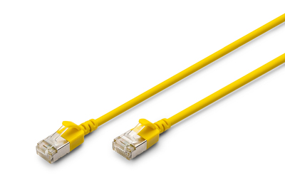[DK-1632-A-020S-Y] DIGITUS CAT 6A F-FTP Slim Patchkabel, 2m, Gelb