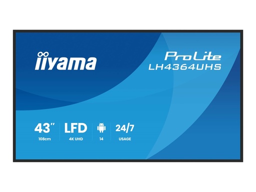 [LH4364UHS-B1AG] Iiyama ProLite LH4364UHS-B1AG - 109 cm (43") Diagonalklasse (108 cm (42.5")