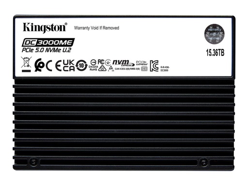 [SEDC3000ME/15T3] Kingston DC3000ME - SSD - Enterprise - verschlüsselt - 15.36 TB - intern - 2.5" (6.4 cm)
