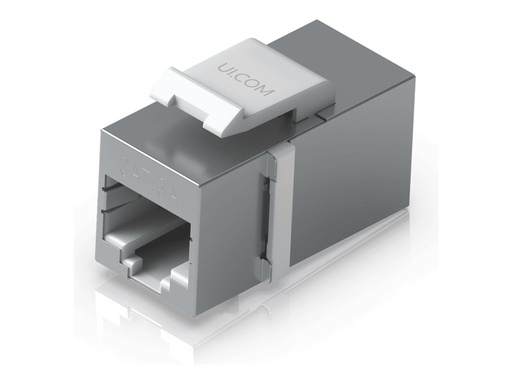 [UACC-KEYSTONE-COUPLER-C6A] Ubiquiti UniFi - Modularer Einschub (Kopplung) - Keystone - oberflächenbündig montierbar - CAT 6a - RJ-45 (Packung mit 12)