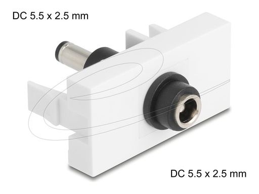 [90865] Delock Easy 45 - Einrastmodul - DC 5,5 x 2,5 mm (weiblich)