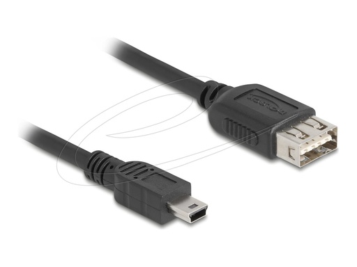 [81525] Delock USB-Kabel - mini-USB Typ B (M) zu USB (W)
