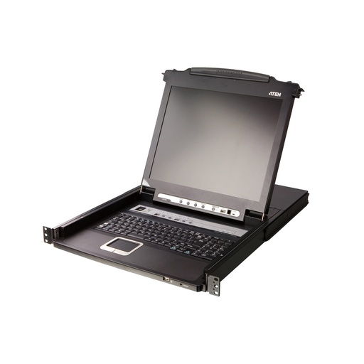 [CL5708MW D] ATEN CL5708MW DE KVM-Switch 8-Port 17.3"-LCD SingleRail PS/2-USB VGA