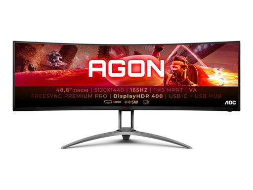 [AG493UCX2] AOC Gaming AG493UCX2 - AGON Series - LED-Monitor - Gaming - gebogen - 124.5 cm (49")