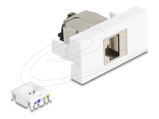 [90905] Delock Easy 45 - Einrastmodul - CAT 6a, STP, with locking clip and cable tie-free