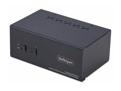[P2ADDH462-KVM-SWITCH] StarTech.com 2-Port Dual-Monitor DisplayPort en HDMI KVM Switch, 4K 60Hz