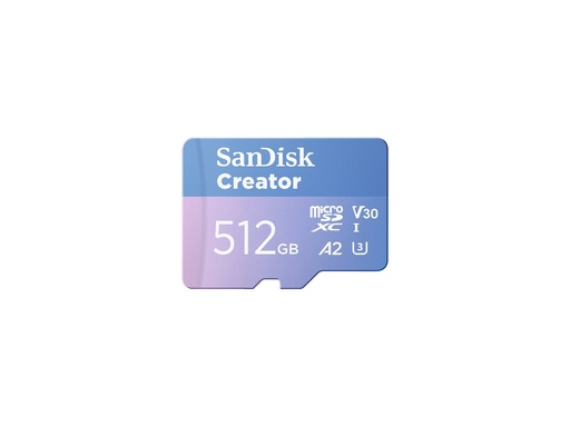 [SDSQXAV-512G-GN6MS] SanDisk Creator - Flash-Speicherkarte (microSDXC-an-SD-Adapter