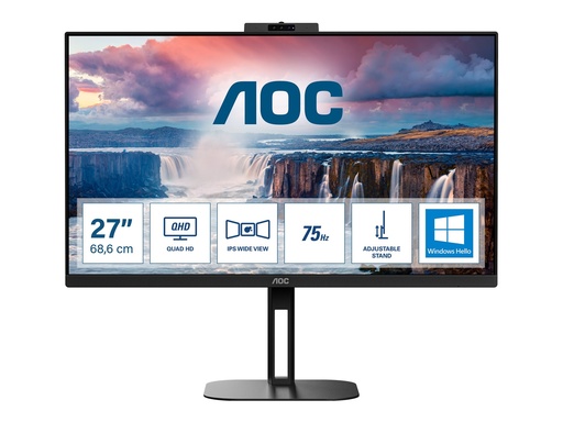 [Q27V5CW/BK] AOC Value-line Q27V5CW/BK - V5 series - LED-Monitor - 68.6 cm (27")