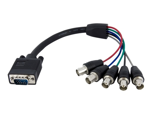 [VGABNCMF1] StarTech.com 30cm VGA HD 15 auf 5x BNC RGBHV Monitorkabel - St/Bu - VGA-Kabel - BNC (W)