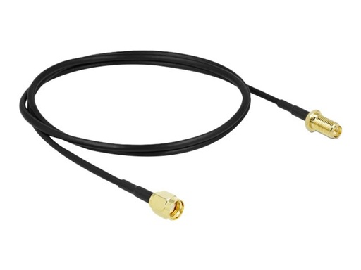 [90443] Delock Antennenverlängerungskabel - RP-SMA Stecker zu RP-SMA weiblich