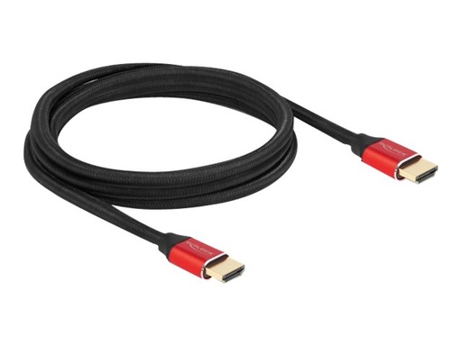 [85774] Delock Ultra High Speed - HDMI-Kabel - HDMI männlich zu HDMI männlich - 2 m - Dreifachisolierung - Rot - vergoldete Kontakte, 8K60Hz (7680 x 4320)