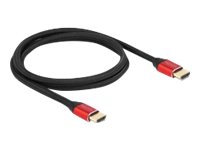[85773] Delock Ultra High Speed - HDMI-Kabel - HDMI männlich zu HDMI männlich - 1 m - Dreifachisolierung - Rot - vergoldete Kontakte, 8K60Hz (7680 x 4320)