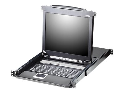 [CL5716M-AT-GG] ATEN Slideaway CL5716M - KVM-Konsole mit KVM-Switch - 16 Anschlüsse - 43.2 cm (17")