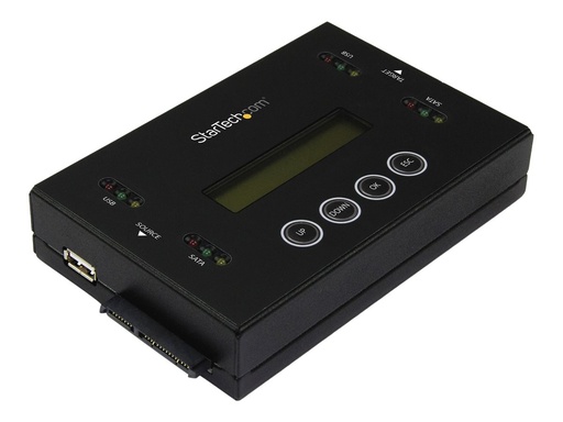[SU2DUPERA11] StarTech.com StarTech Laufwerks Duplizierer und Löscher für USB Sticks und 2,5 / 3,5" SATA Laufwerke - 1:1 duplizierung plus Cross-interface - Festplatte / USB-Drive-Duplikator - 1 Schächte (Serial ATA-600 / USB)