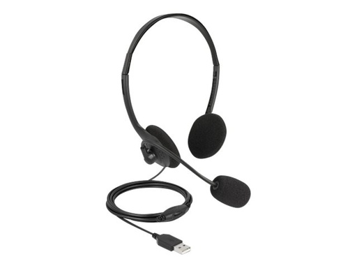 [27178] Delock Headset - On-Ear - kabelgebunden - USB-A